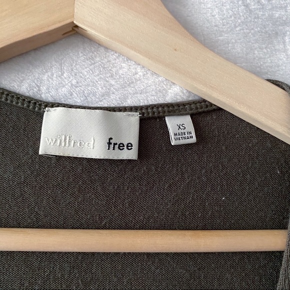 Aritzia Wilfred’s tunic Long Sleeve Knit Dress W/Pockets shirtdress shirt dress - Picture 5 of 9